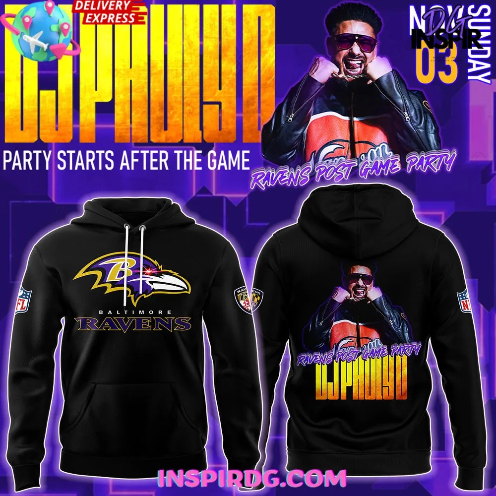 -Baltimore Ravens DJ Pauly 2024 Hoodie