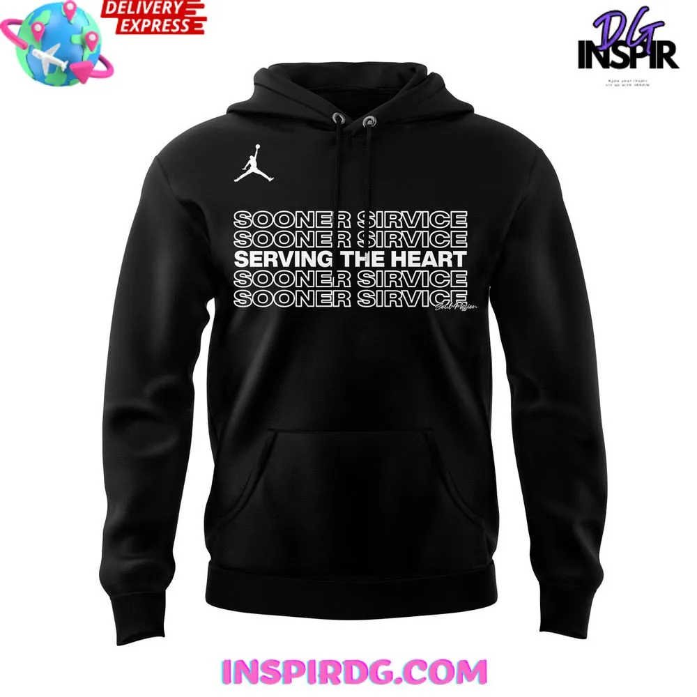 -Oklahoma Sooners Serving The Heart 2024 Hoodie