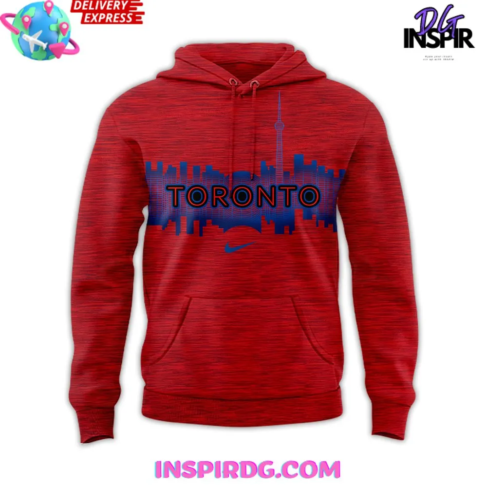 -Special Toronto Blue Jays Baseball Team Red Hoodie