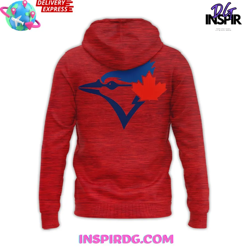 -Special Toronto Blue Jays Baseball Team Red Hoodie