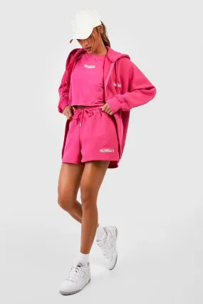 3 Piece Zip Through Short Tracksuit