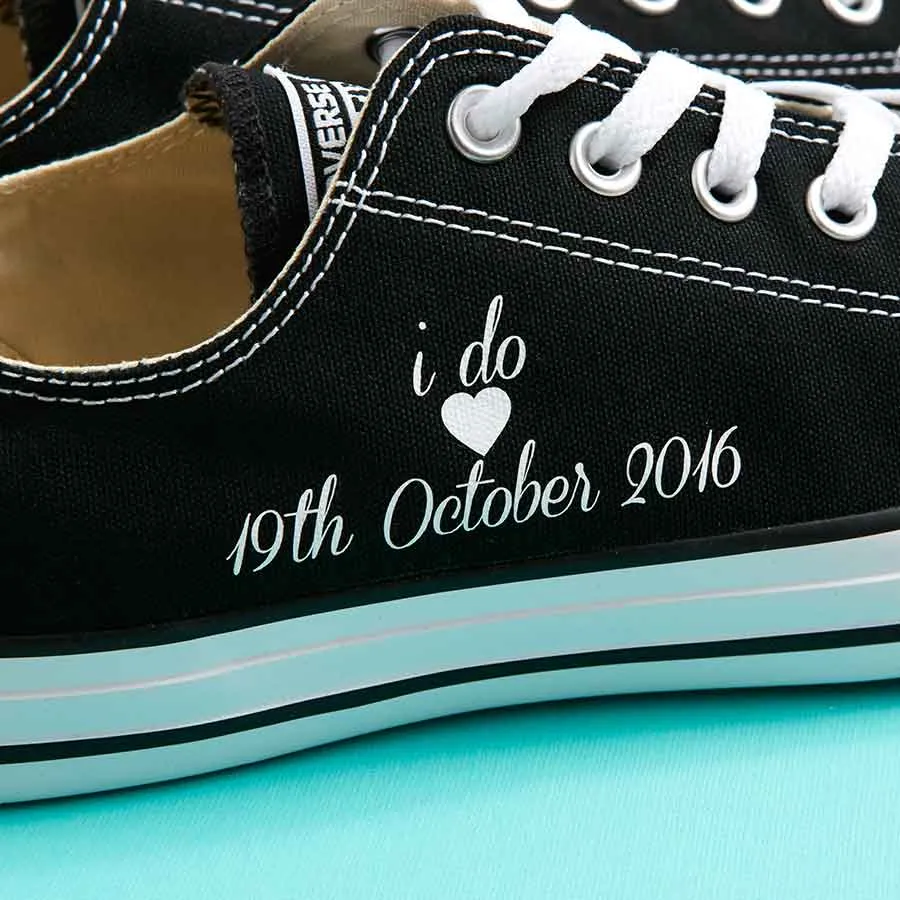 ‘I Do’ Bride Converse Classic OX Wedding Converse