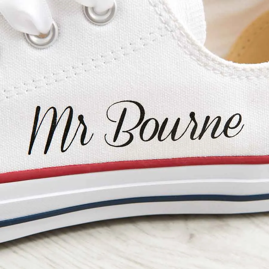 ‘I Do’ Bride Converse Classic OX Wedding Converse