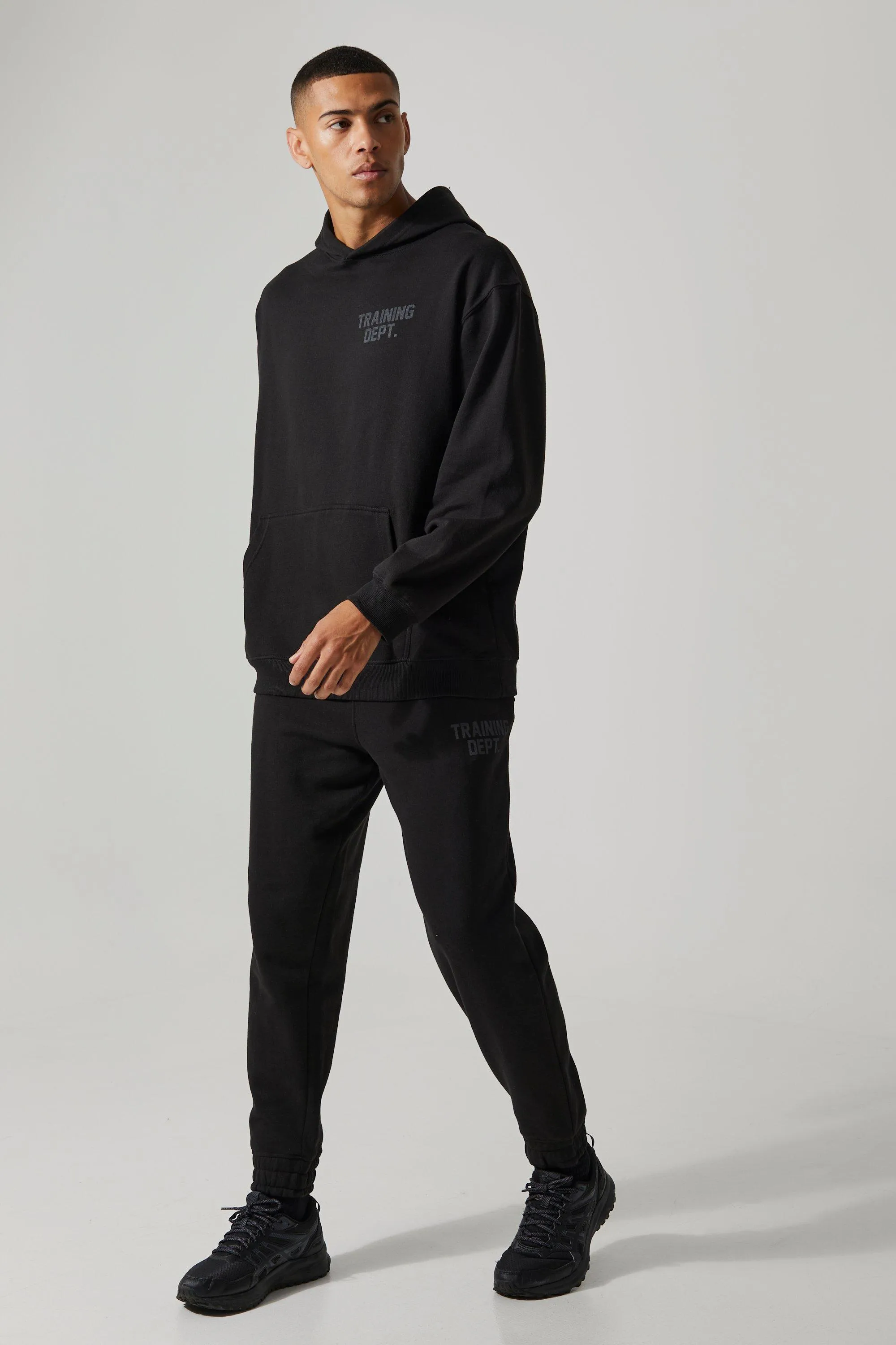 Active Oversized Training Dept Tracksuit | boohooMAN UK