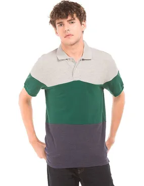 Aeropostale Colour Block Pique Polo Shirt