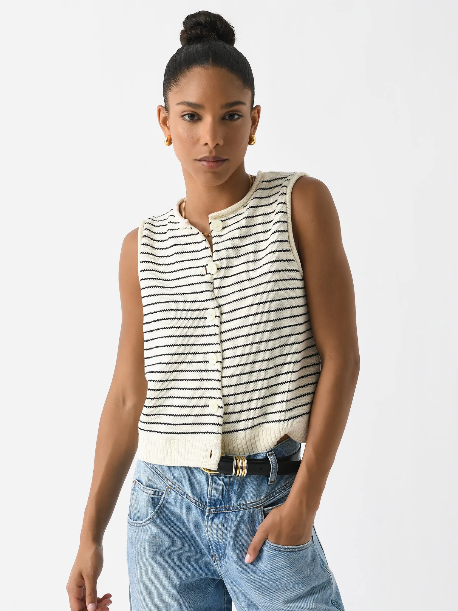     ALEX MILL  Women's Bridget Striped Vest    