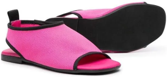 Andrea Montelpare contrasting-trim open-toe sandals Pink