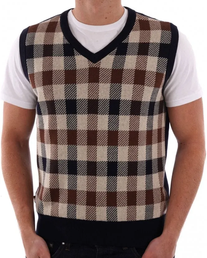 Aquascutum Macro Check Tank Top 