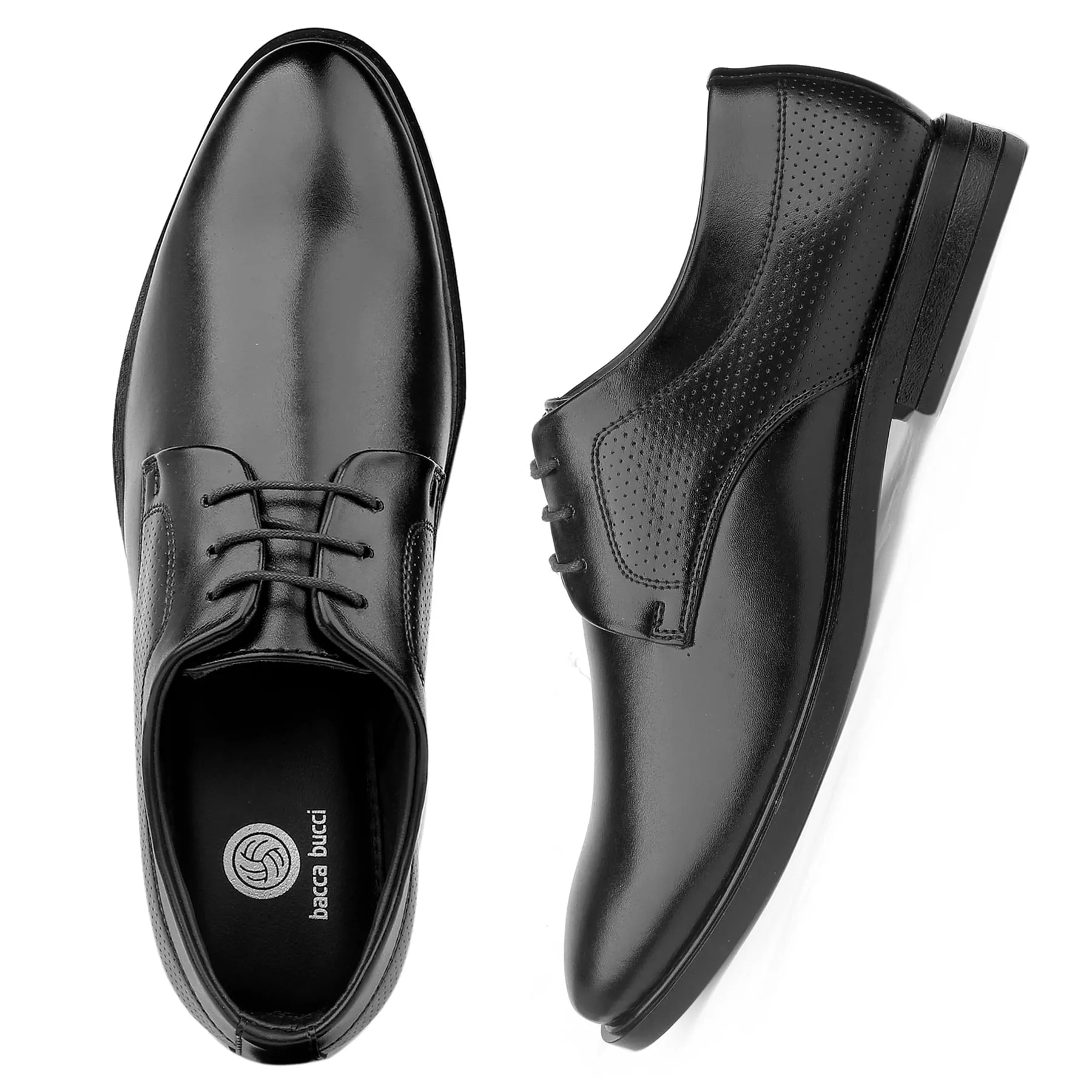 Bacca Bucci VANCOUVER Formal Shoes with Superior Comfort |  All Day Wear Office Or Party Lace-up Shoes