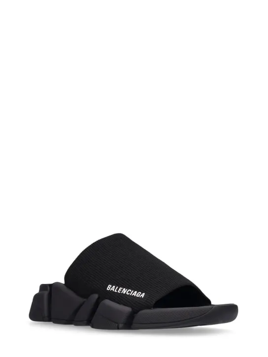 Balenciaga   30mm Speed 2 knit slide sandals 