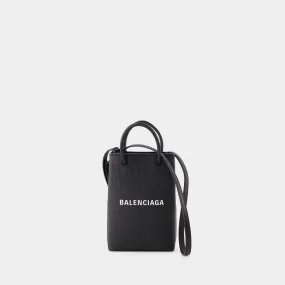 Balenciaga  Phone Holder Bag - Balenciaga - Leather - Black