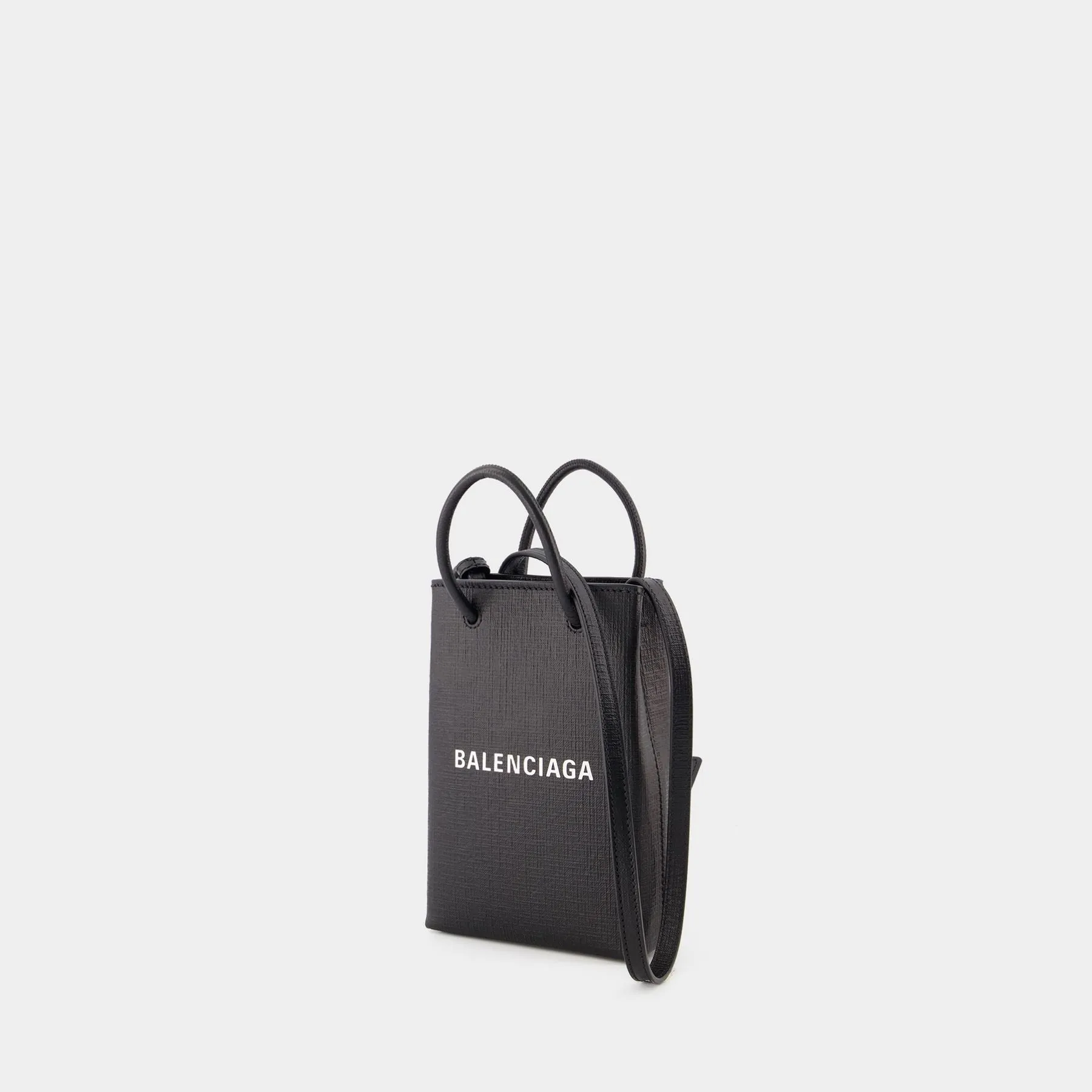 Balenciaga  Phone Holder Bag - Balenciaga - Leather - Black