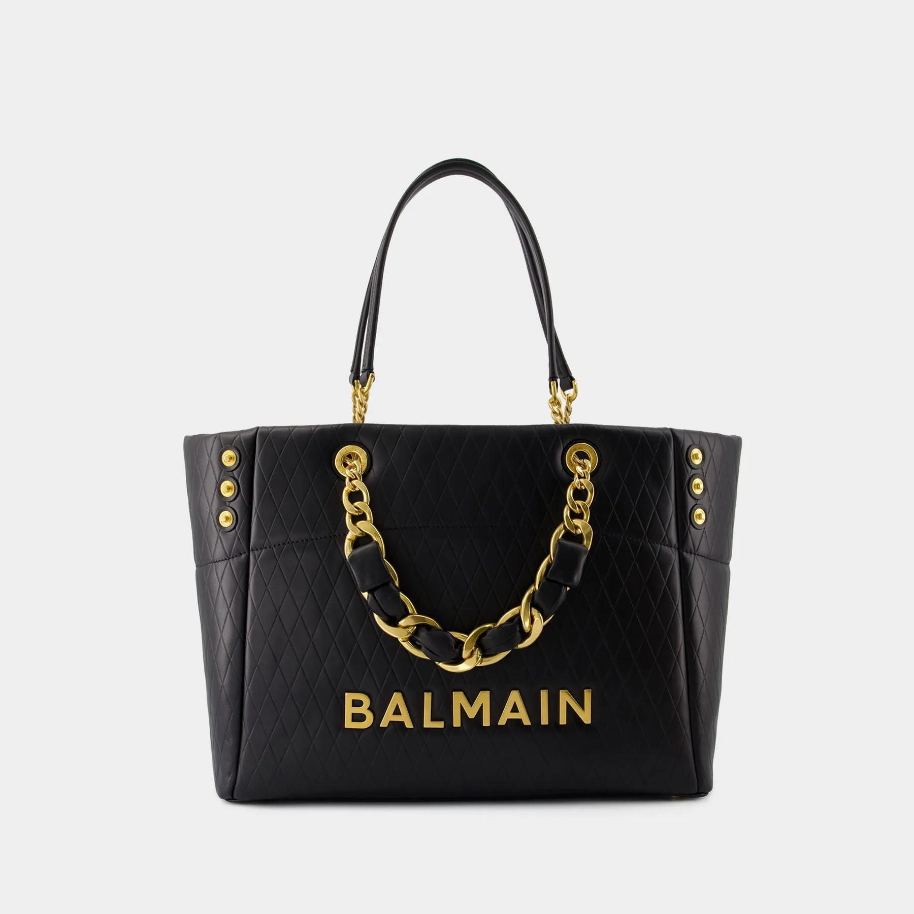 Balmain  1945 Shoulder Bag - Balmain - Leather - Black