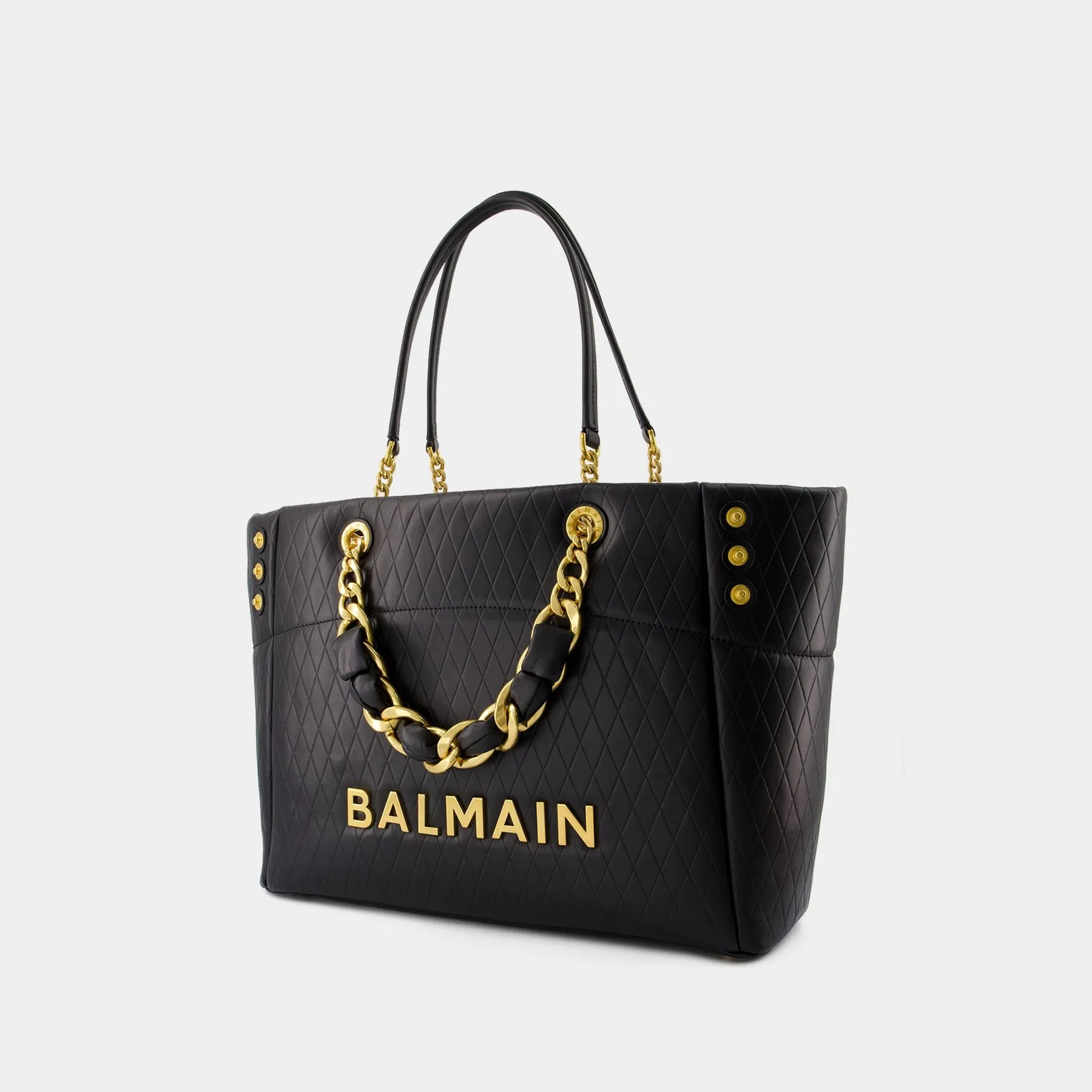 Balmain  1945 Shoulder Bag - Balmain - Leather - Black