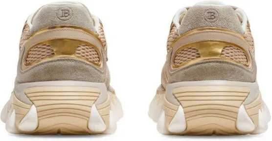 Balmain B-East panelled sneakers Neutrals