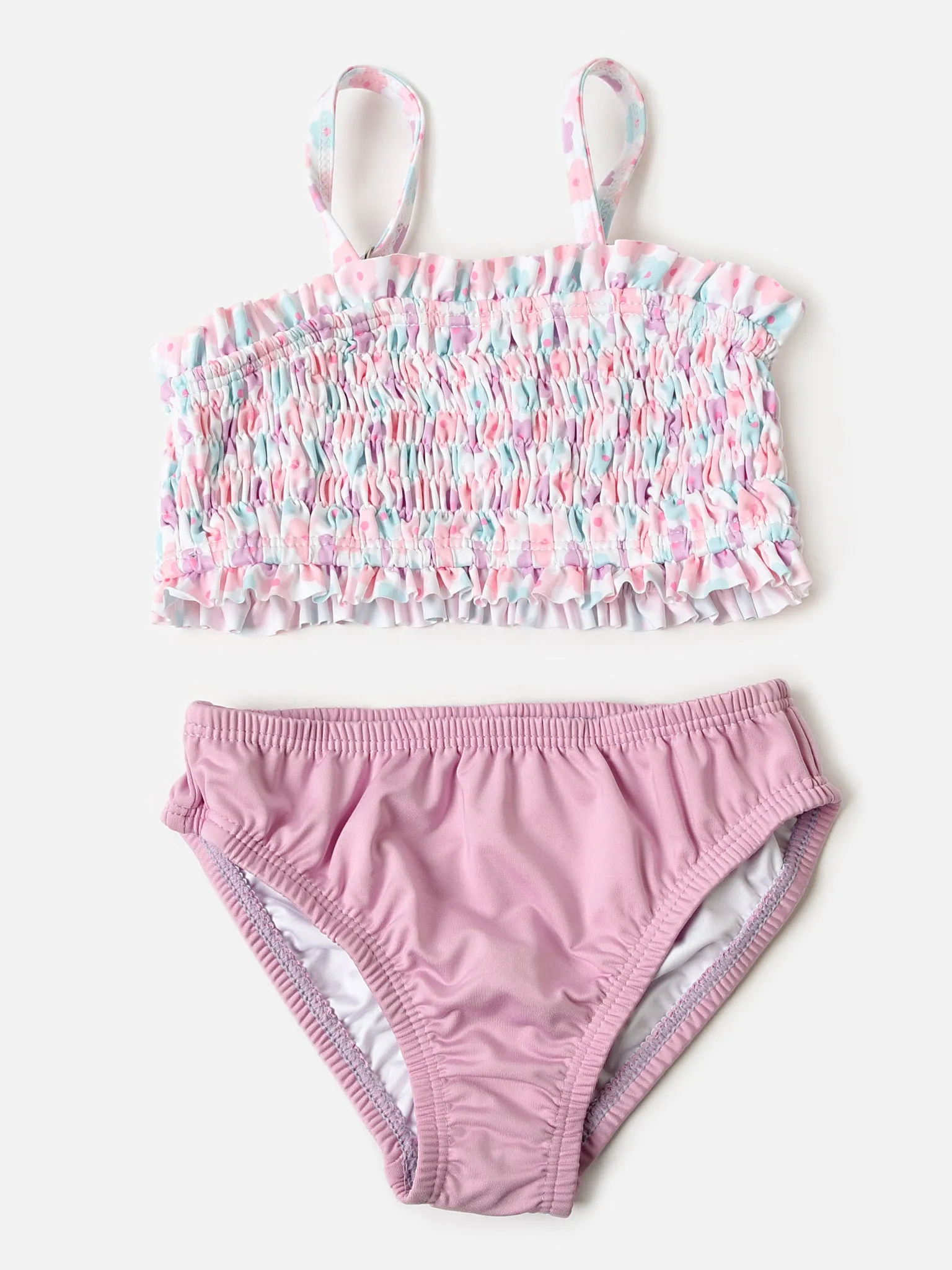     BE ELIZABETH  Girls' Smocked Bikini Set    