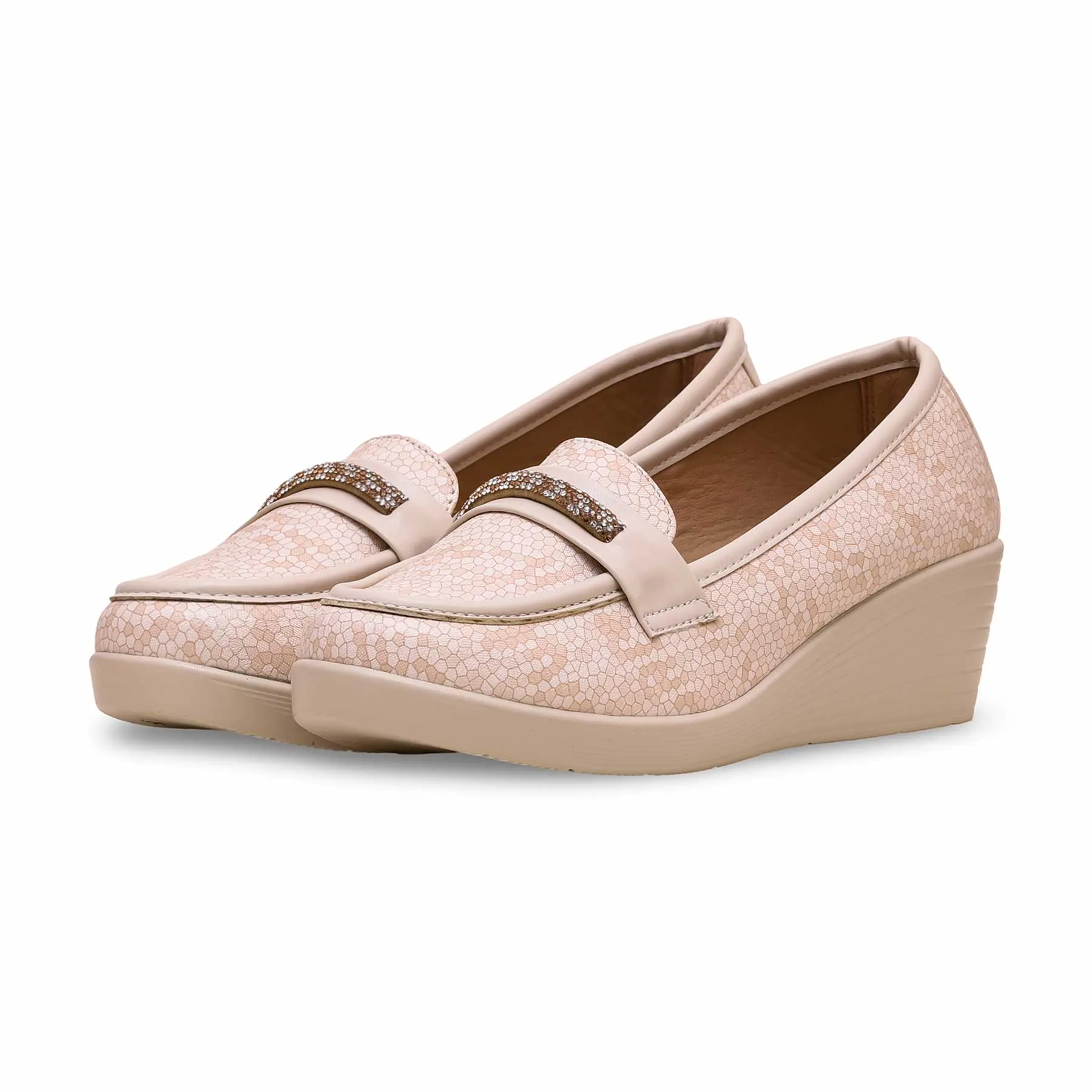 Beige Court Shoes WN7459