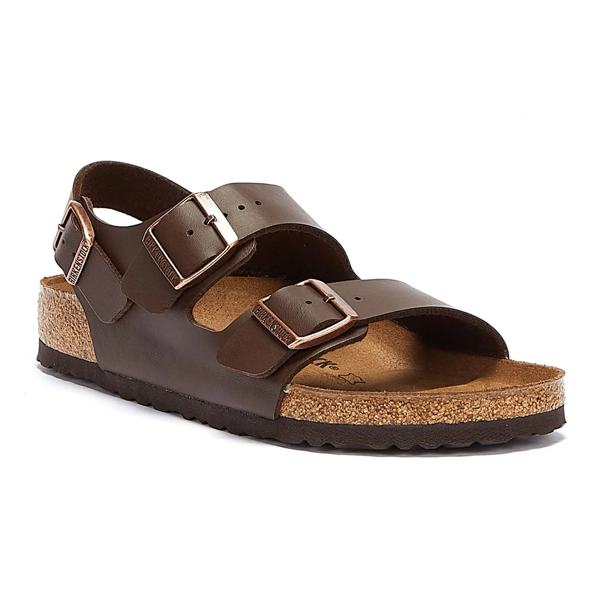 Birkenstock Milano Birko Flor Dark Brown Narrow Sandals