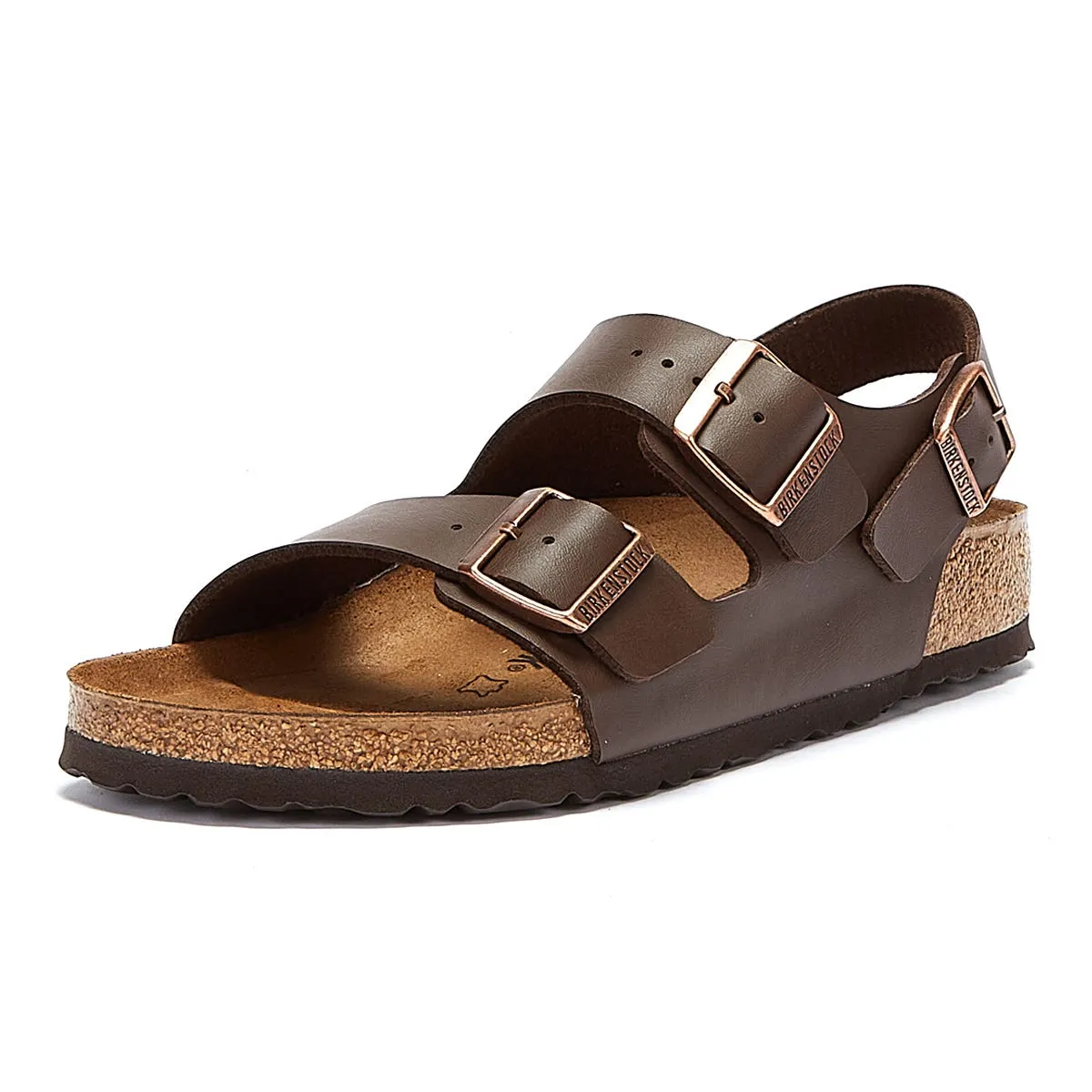 Birkenstock Milano Birko Flor Dark Brown Narrow Sandals