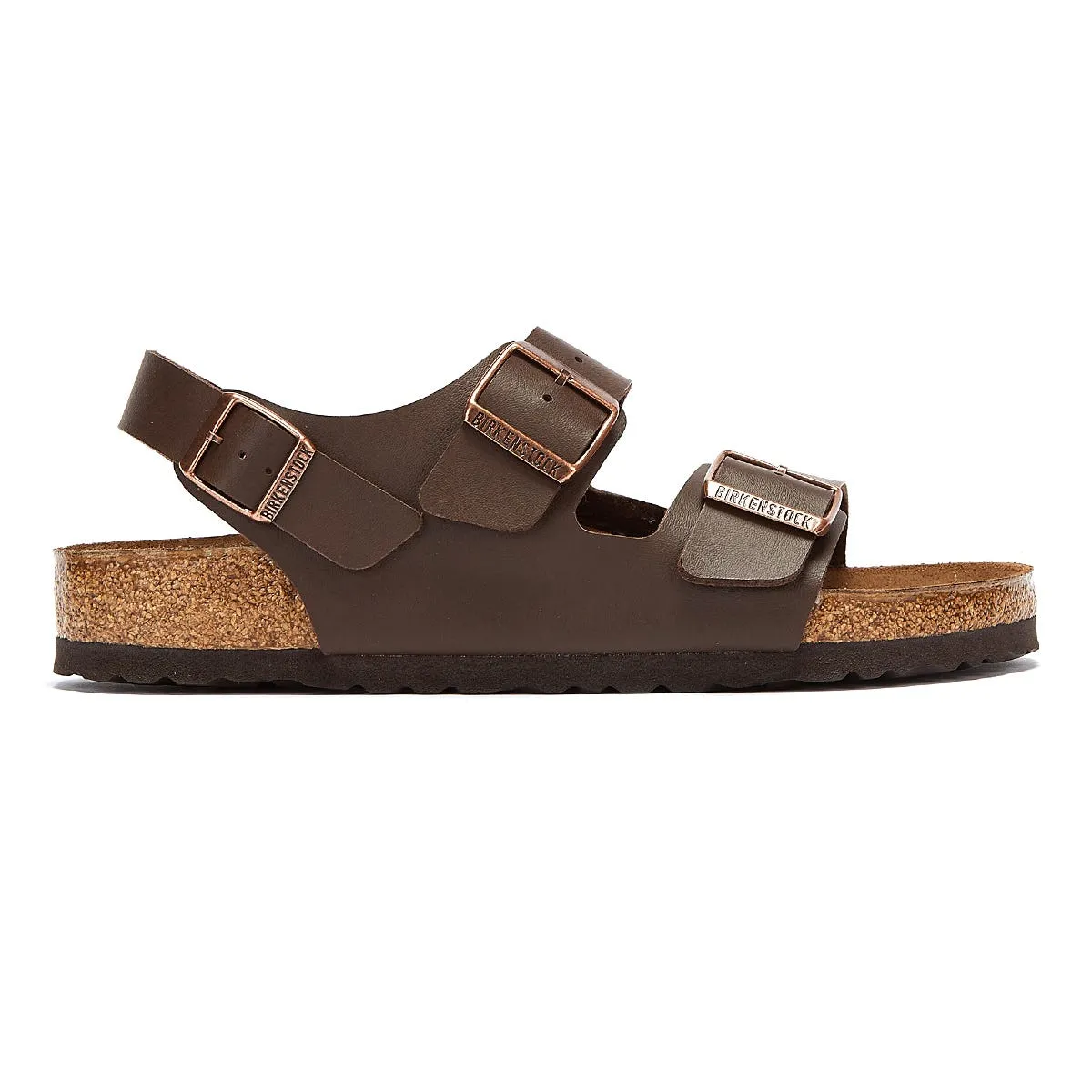 Birkenstock Milano Birko Flor Dark Brown Narrow Sandals