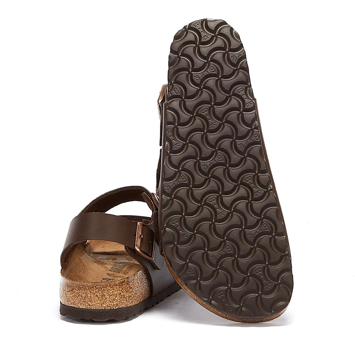 Birkenstock Milano Birko Flor Dark Brown Narrow Sandals