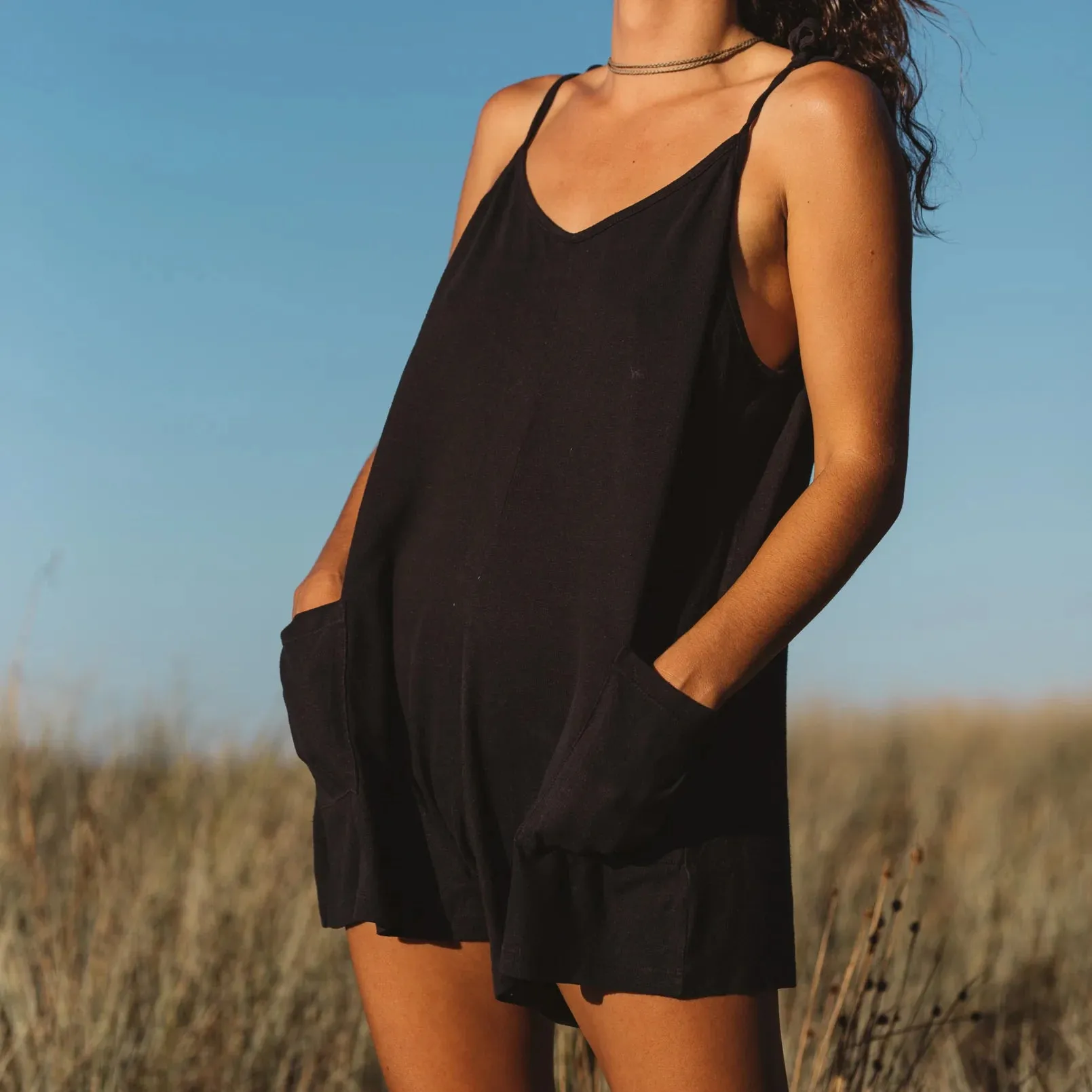 Black Sespe Romper