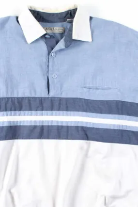 Blue Striped Polo Shirt 2