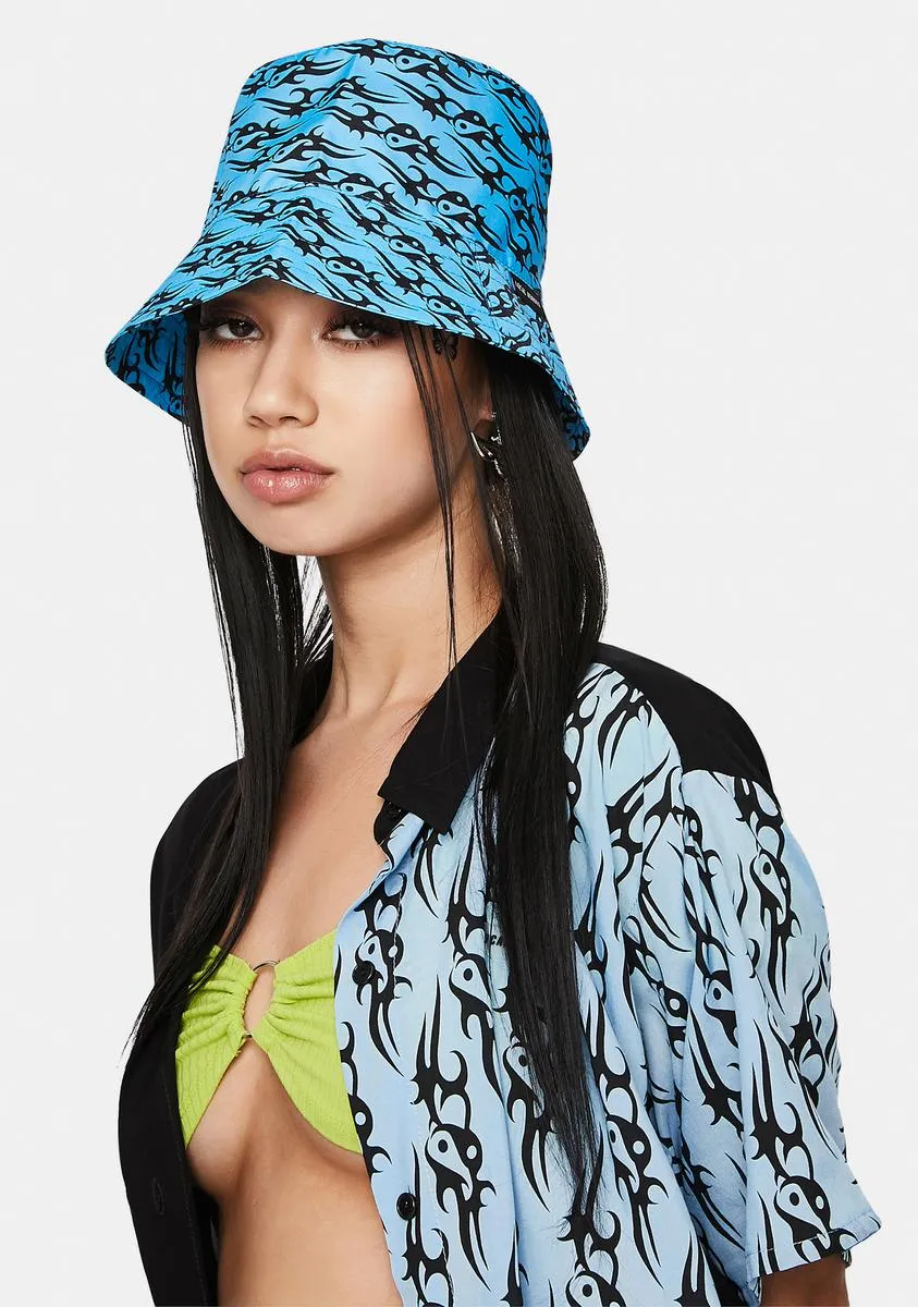 Blue Tattoo Love Bucket Hat-