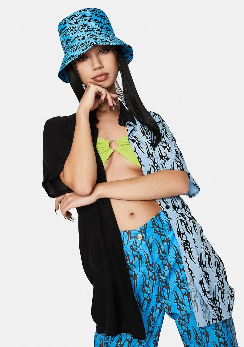 Blue Tattoo Love Bucket Hat-