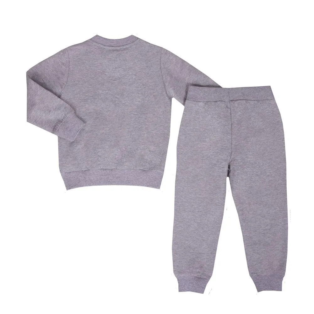 Boys Grey Script Logo Tracksuit