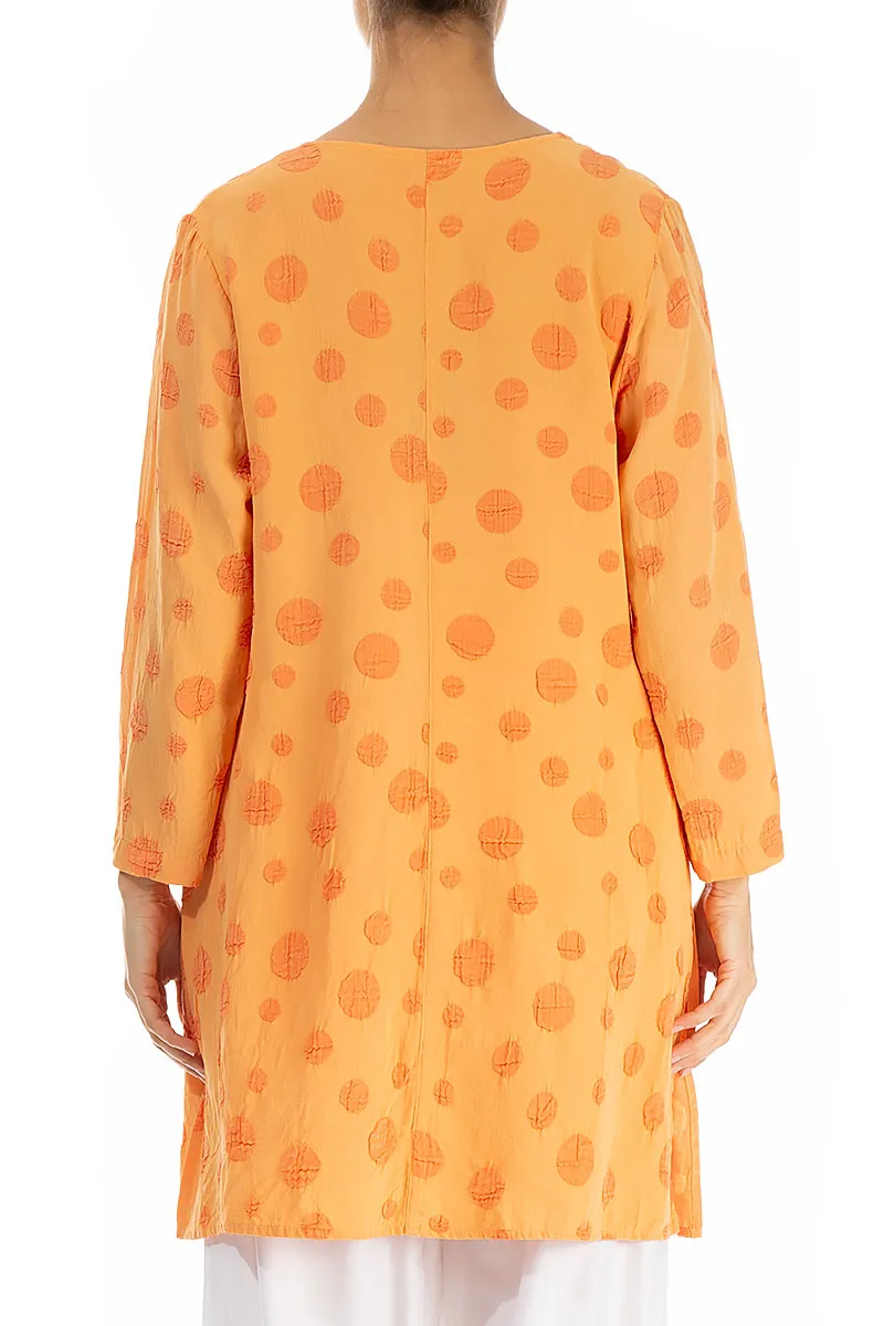 Bubble Melon Orange Silk Cotton Tunic