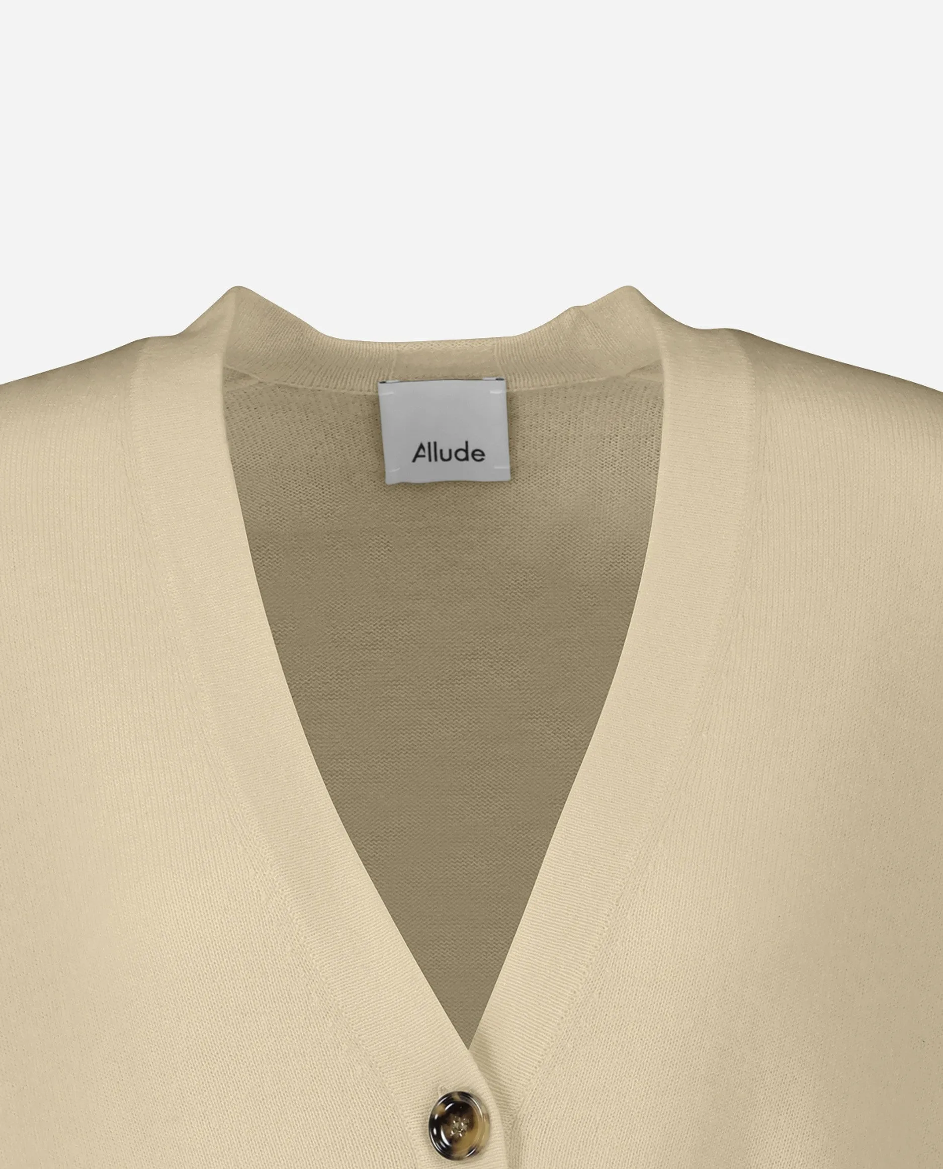 Cashmere blend vest in beige