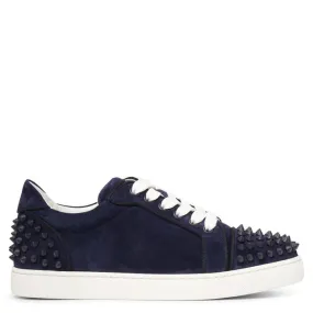 Christian Louboutin Vieira 2 orlato navy blue suede sneakers