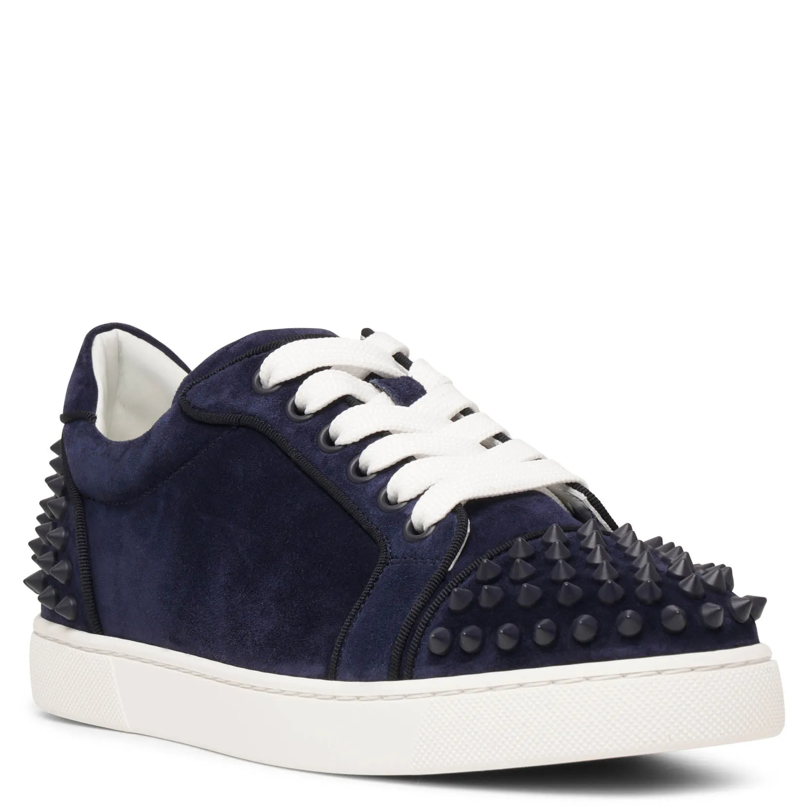 Christian Louboutin Vieira 2 orlato navy blue suede sneakers