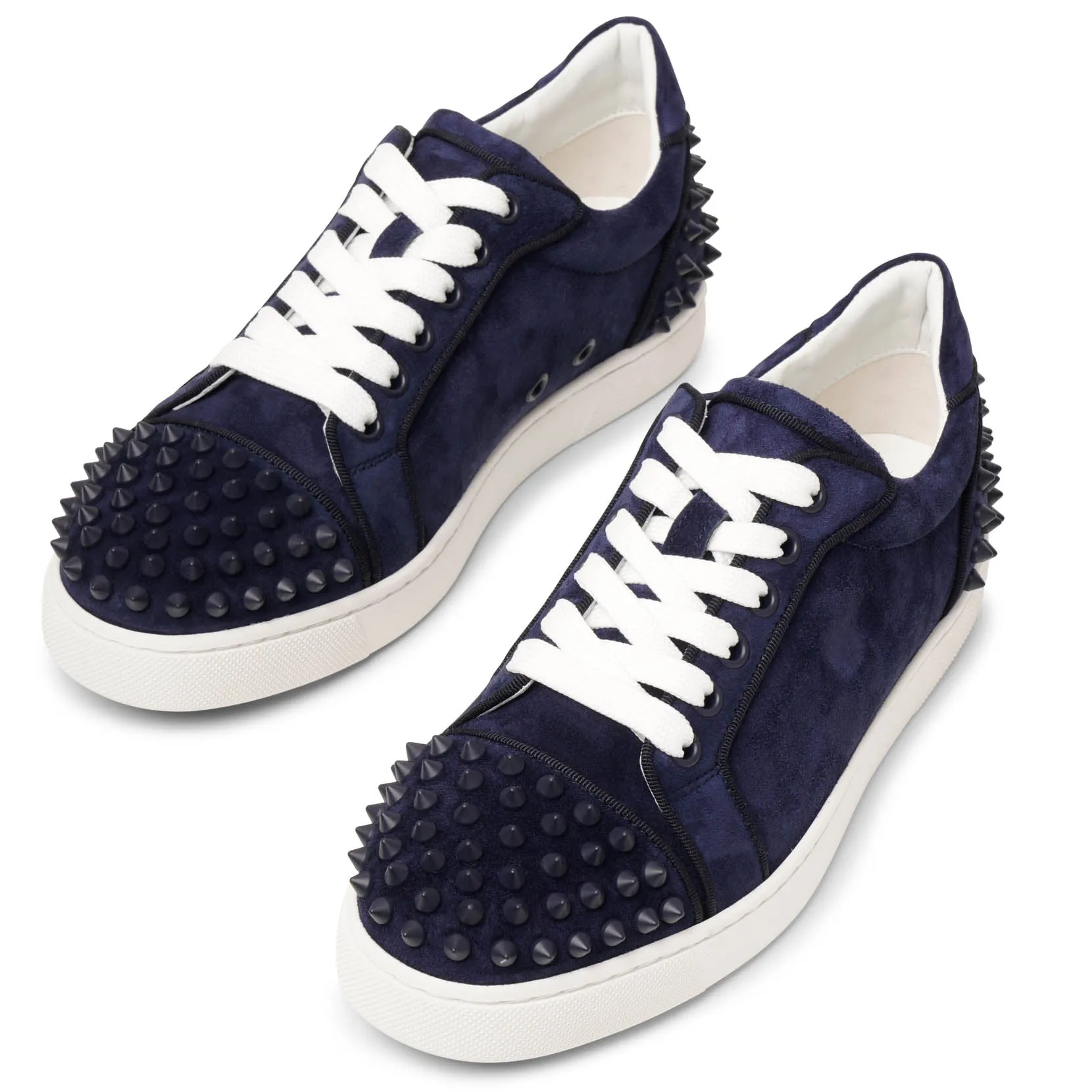 Christian Louboutin Vieira 2 orlato navy blue suede sneakers