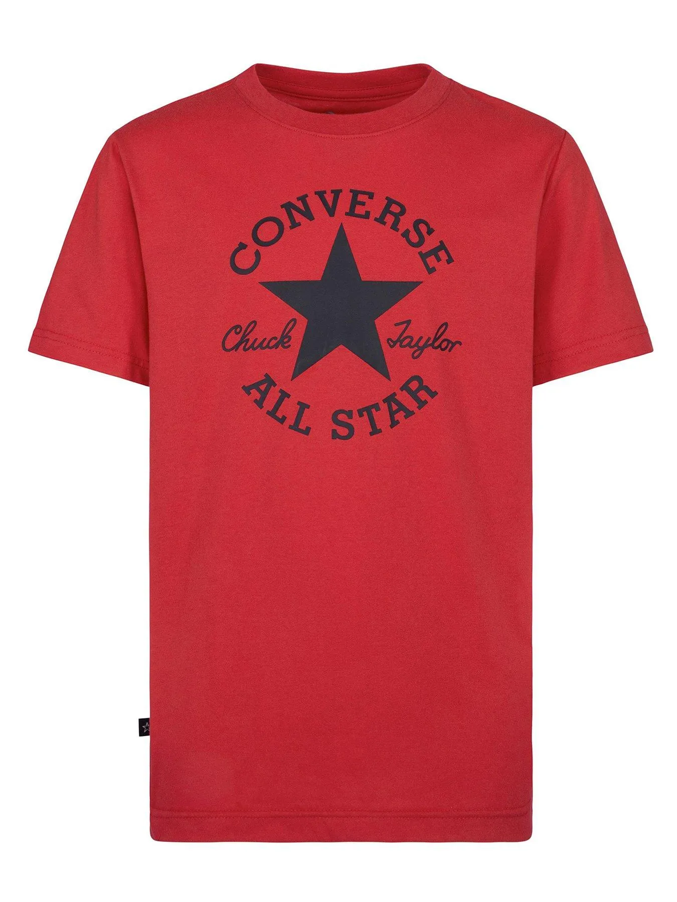 Converse Junior Boys Core Short Sleeve T-shirt - Red