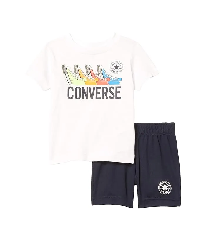 Converse Kids Graphic T-Shirt & Shorts Set (Toddler)