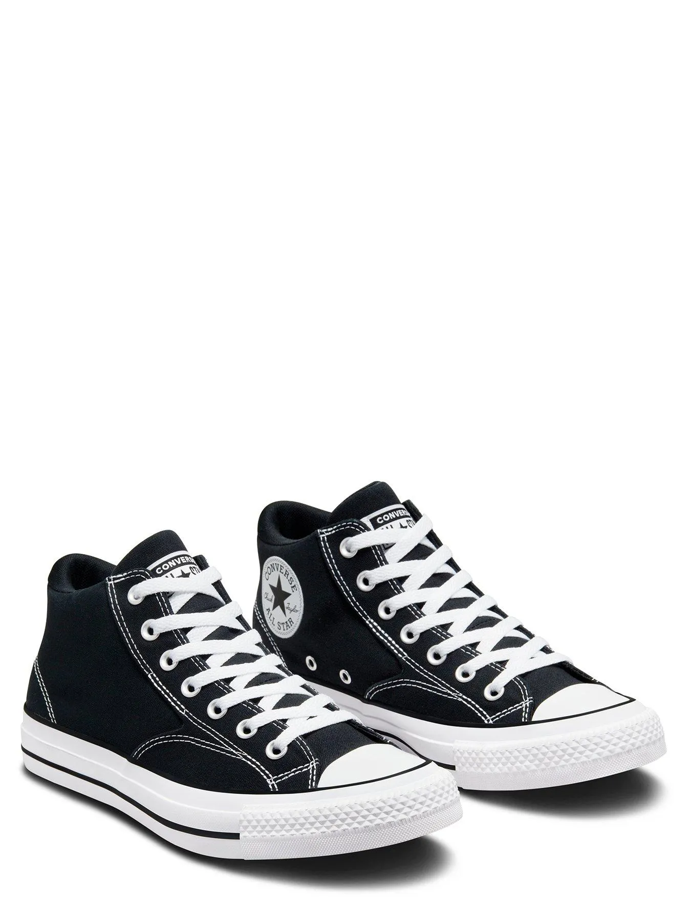 Converse Mens Malden Street Mid Trainers - Black/White