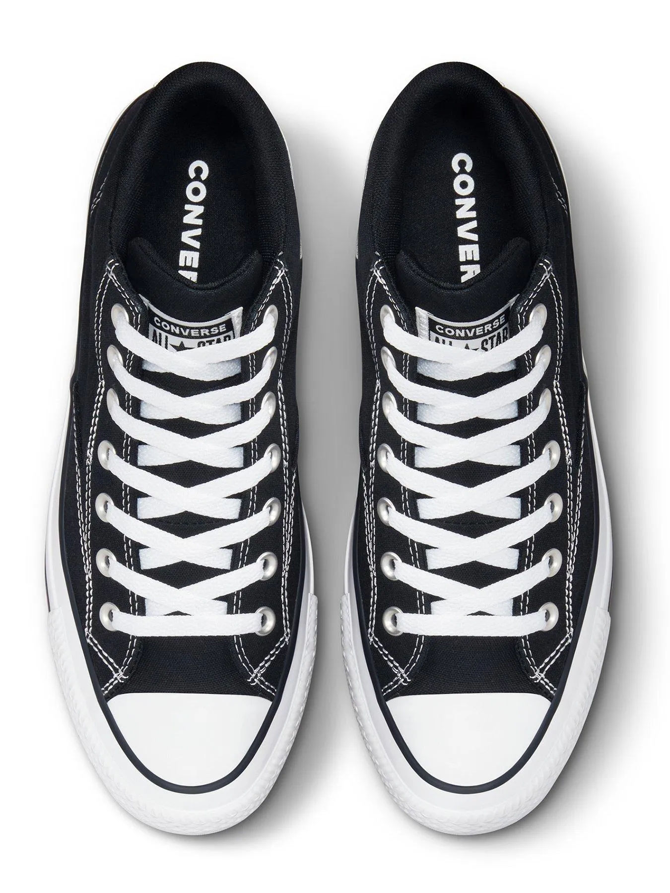 Converse Mens Malden Street Mid Trainers - Black/White