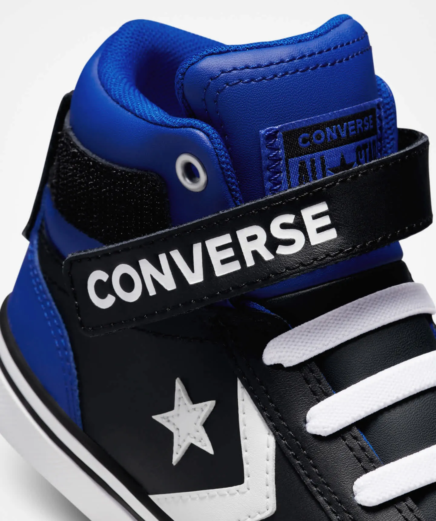 CONVERSE YOUTH PRO BLAZE STRAP RETRO - BLACK/BLUE/WHITE