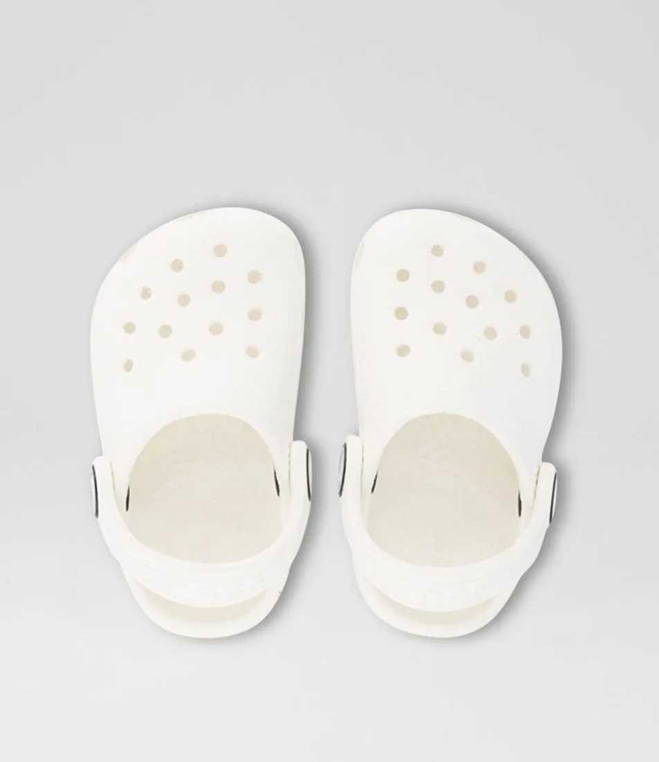 CROCS Classic Clog Tot White Croslite Sandals