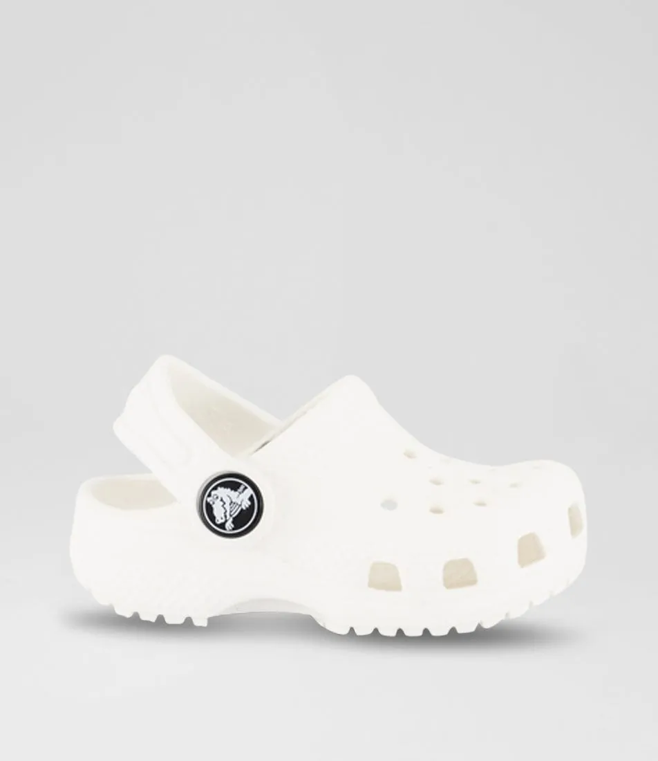 CROCS Classic Clog Tot White Croslite Sandals