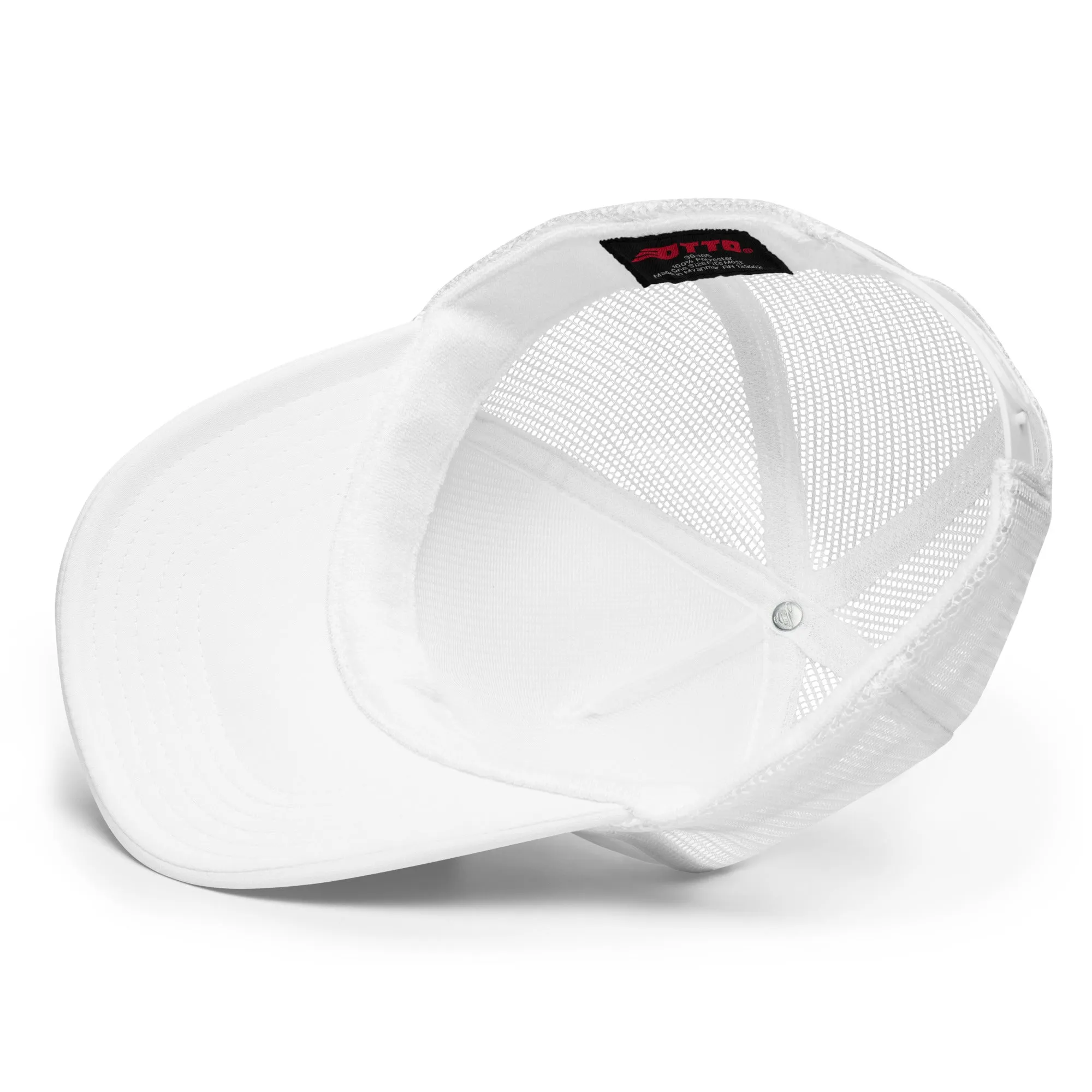 Cyber Blade Trucker Hat White