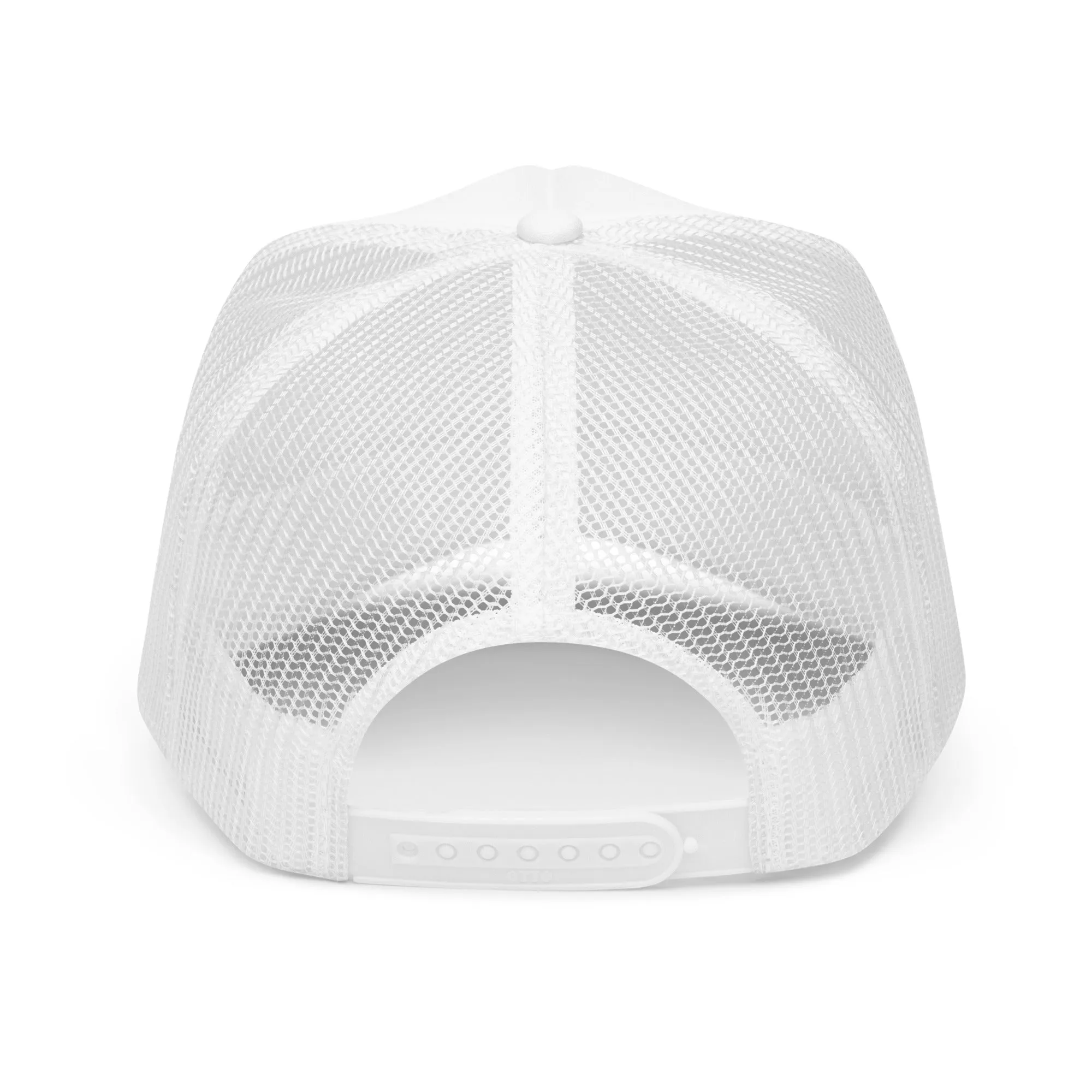 Cyber Blade Trucker Hat White