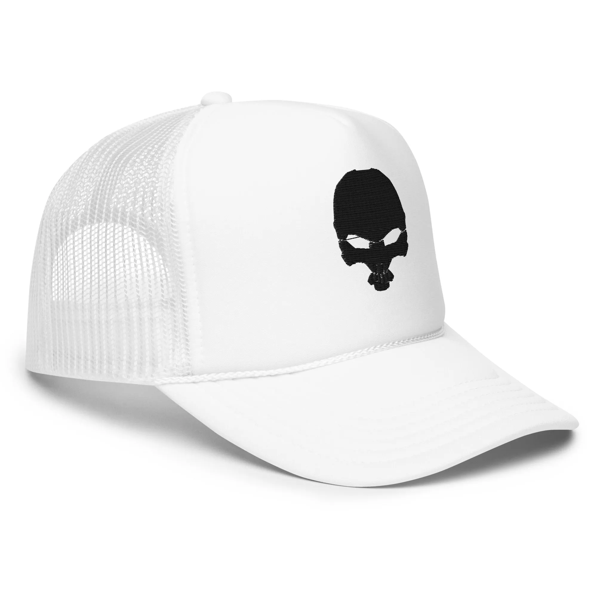 Cyber Blade Trucker Hat White