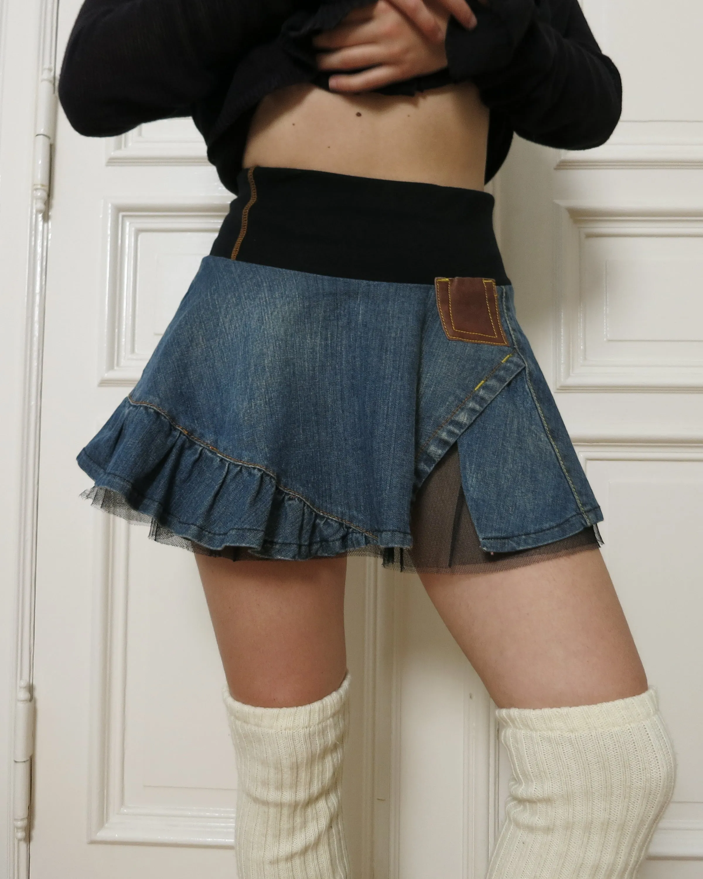       Denim tutu skirt    