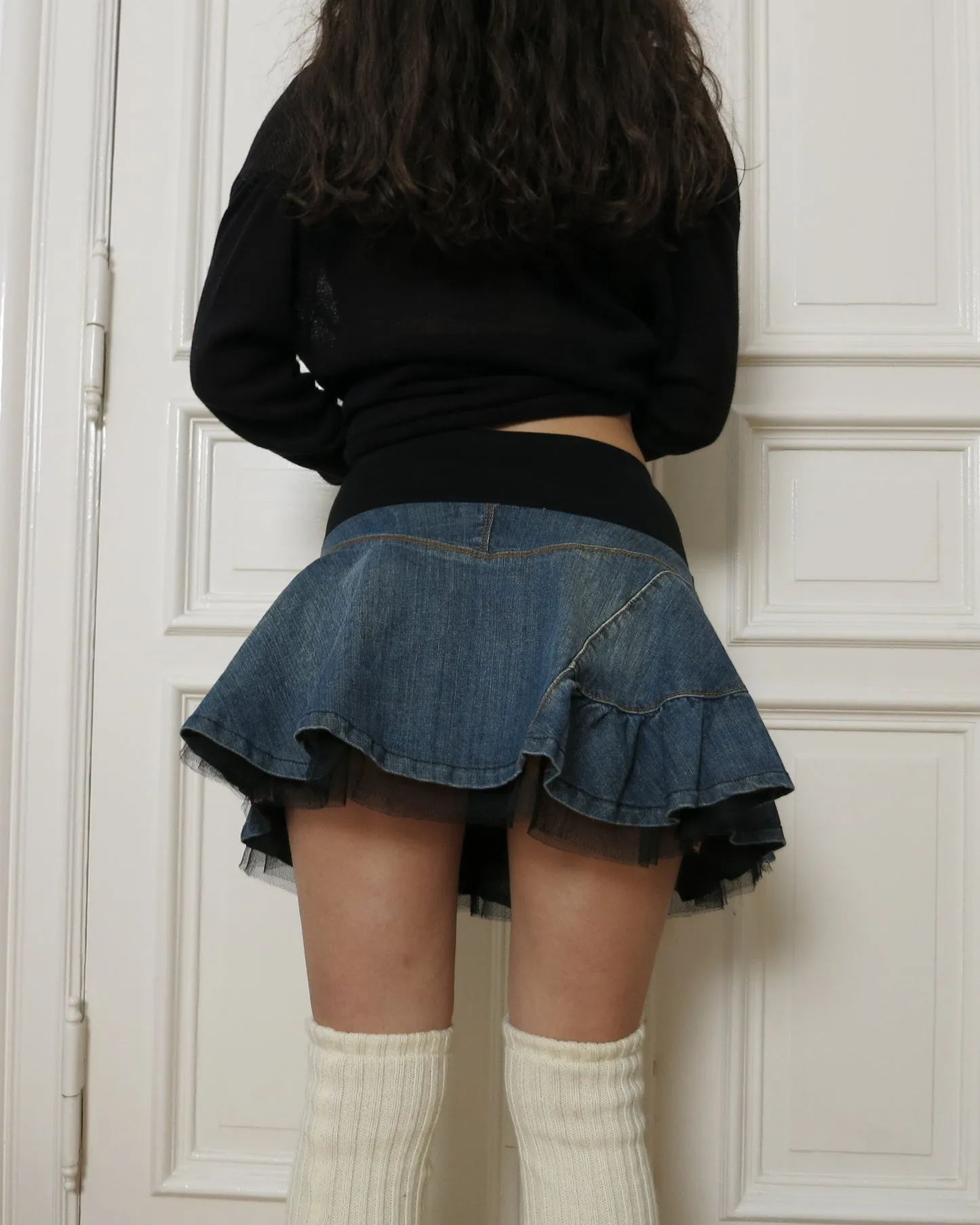       Denim tutu skirt    