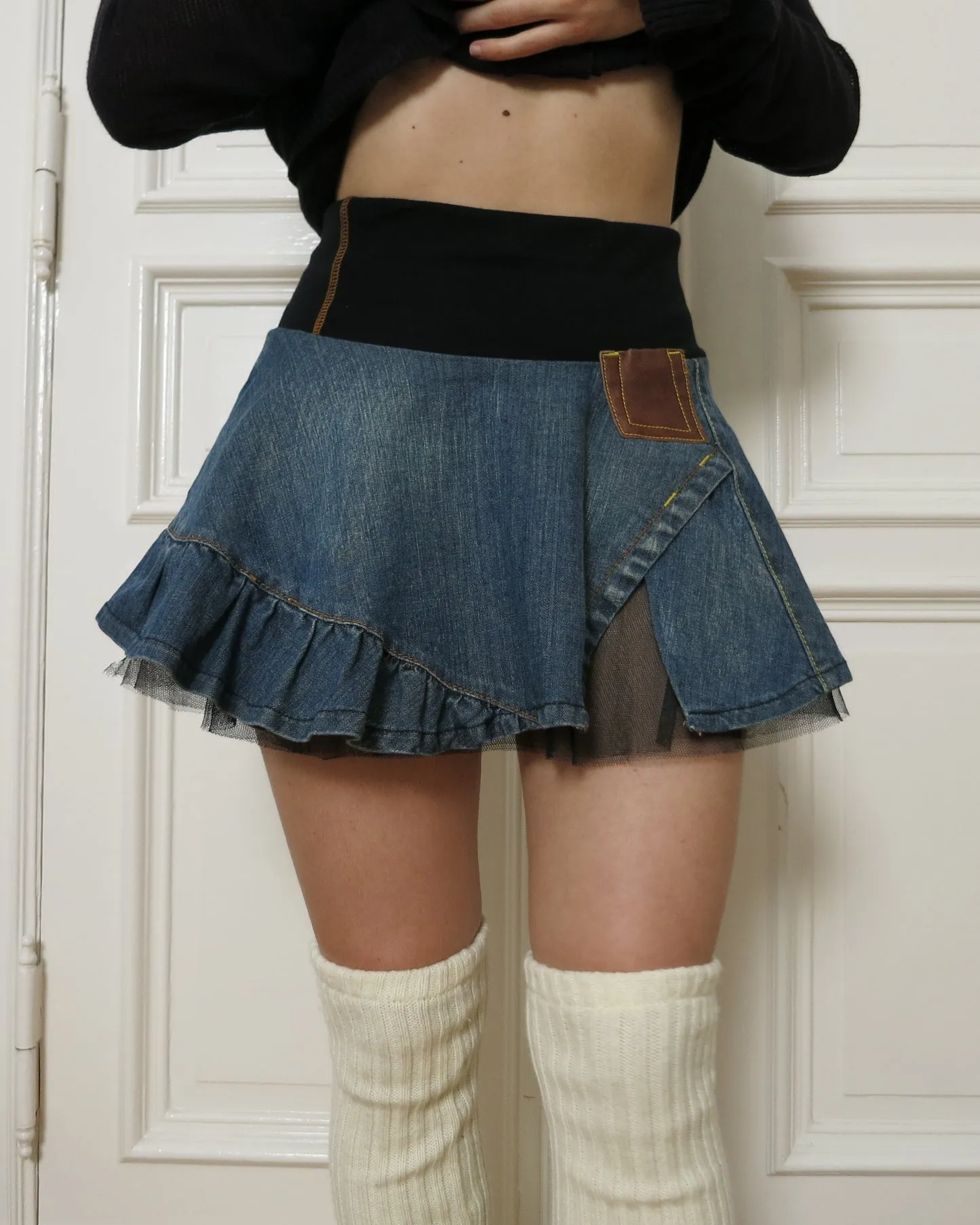       Denim tutu skirt    