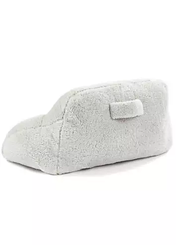 Downland Teddy Fleece Cuddle Cushion - Grey | Kaleidoscope