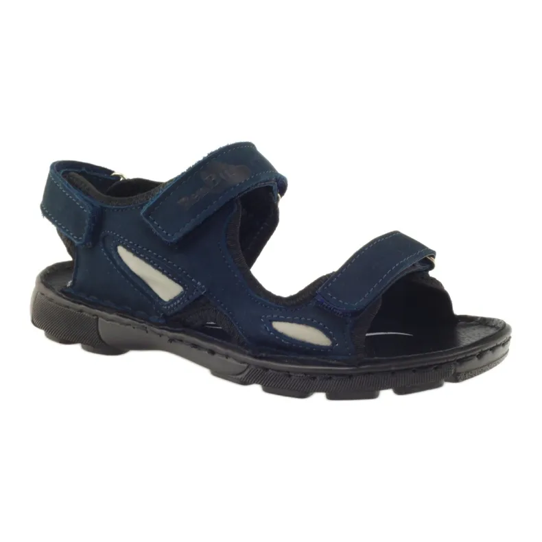 Elastic sandals Ren But 4255 navy blue grey